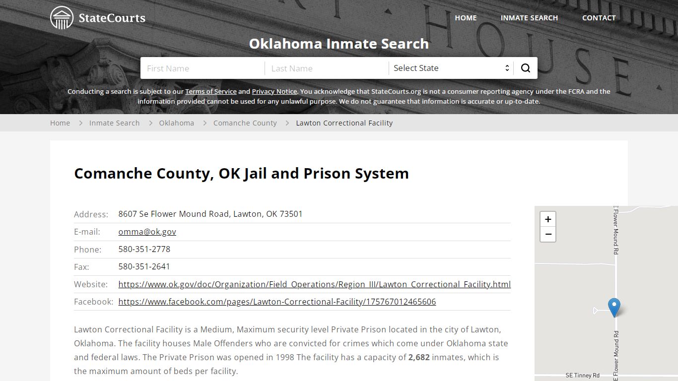 Lawton Correctional Facility Inmate Records Search ...